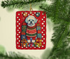 Bichon Frise Holiday Christmas Porcelain Ornament product image at NuMercy 2