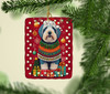Old English Sheepdog Holiday Christmas Porcelain Ornament product image at NuMercy 2