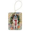Saint Bernard Christmas Porcelain Ornament DAC3613 product image at NuMercy