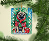 Pug Christmas Porcelain Ornament DAC3594 product image at NuMercy 2