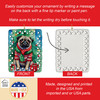 Pug Christmas Porcelain Ornament DAC3594 product image at NuMercy 3