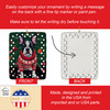 Boston Terrier Christmas Porcelain Ornament DAC3388 product image at NuMercy 3