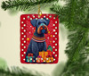 Kerry Blue Terrier Holiday Christmas Porcelain Ornament product image at NuMercy 2