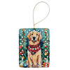 Golden Retriever Christmas Porcelain Ornament DAC3476 product image at NuMercy