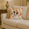 White with Black Markings Russell Terrier Heirloom Fall Throw Pillow 14" x 14" product image at NuMercy 2