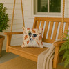White with Black Markings Russell Terrier Heirloom Fall Throw Pillow 14" x 14" product image at NuMercy 3