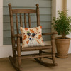 White with Black Markings Russell Terrier Heirloom Fall Throw Pillow 14" x 14" product image at NuMercy 4