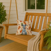 Blue Whippet Heirloom Fall Throw Pillow 14" x 14" product image at NuMercy 3