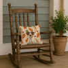 Liver and White German Wirehaired Pointer Heirloom Fall Throw Pillow 14" x 14" product image at NuMercy 4