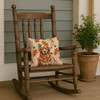 Reddish Brown Great Pyrenees Heirloom Fall Throw Pillow 14" x 14" product image at NuMercy 4