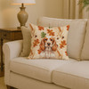 Orange Roan English Cocker Spaniel Heirloom Fall Throw Pillow 14" x 14" product image at NuMercy 2