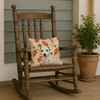 White Jack Russell Terrier Heirloom Fall Throw Pillow 14" x 14" product image at NuMercy 4