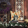 Black and White Tibetan Terrier Heirloom Fall Throw Pillow 14" x 14" product image at NuMercy 7