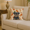 Black and Tan Brussels Griffon Heirloom Fall Throw Pillow 14" x 14" product image at NuMercy 2