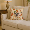 Fawn English Mastiff Heirloom Fall Throw Pillow 14" x 14" product image at NuMercy 2