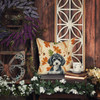 Miniature Parti Poodle Heirloom Fall Throw Pillow 14" x 14" product image at NuMercy 7