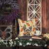 Blue and Tan Yorkshire Terrier Heirloom Fall Throw Pillow 14" x 14" product image at NuMercy 7