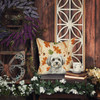 White with Gray Coton de Tulear Heirloom Fall Throw Pillow 14" x 14" product image at NuMercy 7