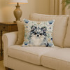 Blue Merle Pomeranian Coastal Sea Glass Throw Pillow 14" x 14" product image at NuMercy 2