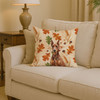 Red Doberman Pinscher Heirloom Fall Throw Pillow 14" x 14" product image at NuMercy 2