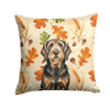 Black and Tan Otterhound Heirloom Fall Throw Pillow 14" x 14" product image at NuMercy