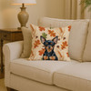 Black and Tan Russian Toy Heirloom Fall Throw Pillow 14" x 14" product image at NuMercy 2