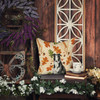 Black and White Borzoi Heirloom Fall Throw Pillow 14" x 14" product image at NuMercy 7