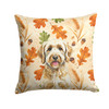 Labradoodle Heirloom Fall Throw Pillow 14" x 14" product image at NuMercy