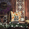 Blue Roan & Tan English Cocker Spaniel Heirloom Fall Throw Pillow 14" x 14" product image at NuMercy 7