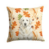 White Great Pyrenees Heirloom Fall Throw Pillow 14" x 14" product image at NuMercy