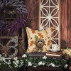Brown Portuguese Water Dog Heirloom Fall Throw Pillow 14" x 14" product image at NuMercy 7