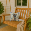 Brindle Mastiff Coastal Sea Glass Throw Pillow 14" x 14" product image at NuMercy 3