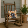 Toy Black Poodle Heirloom Fall Throw Pillow 14" x 14" product image at NuMercy 4