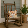 White Bull Terrier Heirloom Fall Throw Pillow 14" x 14" product image at NuMercy 4