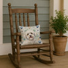 Coton de Tulear Coastal Sea Glass Throw Pillow 14" x 14" product image at NuMercy 4