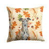 Brindle Greyhound Heirloom Fall Throw Pillow 14" x 14" product image at NuMercy