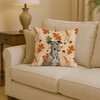 Brindle Greyhound Heirloom Fall Throw Pillow 14" x 14" product image at NuMercy 2