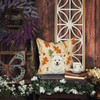 Cream Samoyed Heirloom Fall Throw Pillow 14" x 14" product image at NuMercy 7