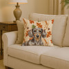 Dapple Dachshund Heirloom Fall Throw Pillow 14" x 14" product image at NuMercy 2