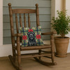 Black Briard Christmas Poinsettias Throw Pillow 14" x 14" product image at NuMercy 4