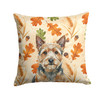 Norwich Terrier Heirloom Fall Throw Pillow 14" x 14" product image at NuMercy