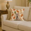 Fawn Doberman Pinscher Heirloom Fall Throw Pillow 14" x 14" product image at NuMercy 2