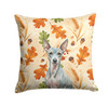 American Hairless Terrier Heirloom Fall Throw Pillow 14" x 14" product image at NuMercy