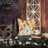 American Eskimo Heirloom Fall Throw Pillow 14" x 14" product image at NuMercy 7