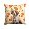 Roan German Wirehaired Pointer Heirloom Fall Throw Pillow 14" x 14" product image at NuMercy