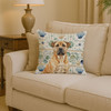 Fawn Boerboel Coastal Sea Glass Throw Pillow 14" x 14" product image at NuMercy 2