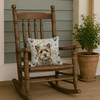 Cairn Terrier Coastal Sea Glass Throw Pillow 14" x 14" product image at NuMercy 4