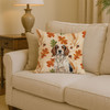Tricolor English Setter Heirloom Fall Throw Pillow 14" x 14" product image at NuMercy 2