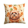 Red Lhasa Apso Heirloom Fall Throw Pillow 14" x 14" product image at NuMercy