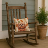 Red Lhasa Apso Heirloom Fall Throw Pillow 14" x 14" product image at NuMercy 4